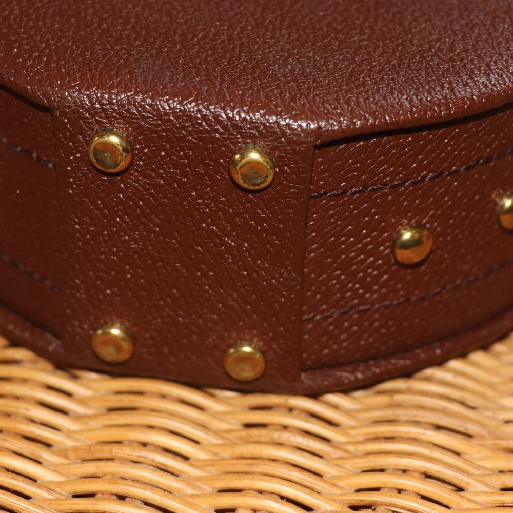 UNIQUE VINTAGE ROUND HANDBAG - Picture 2 of 8